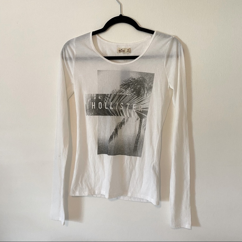 Hollister White Long Sleeve Shirt